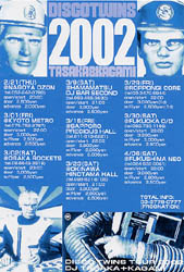 Disco Twins Tour Flyer