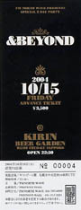 &Beyond 2004 Ticket